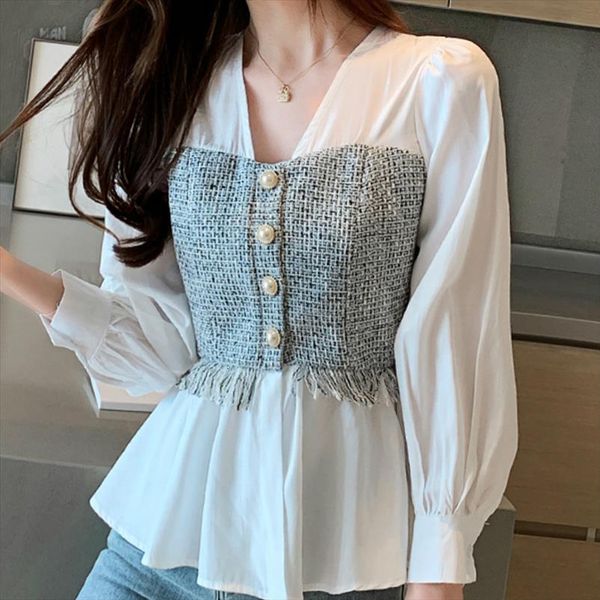 blusas mujer de moda womens blouses long sleeve v neck white chiffon shirt blusa c518
blusas mujer de moda womens blouses long sleeve v neck white chiffon shirt blusa c518