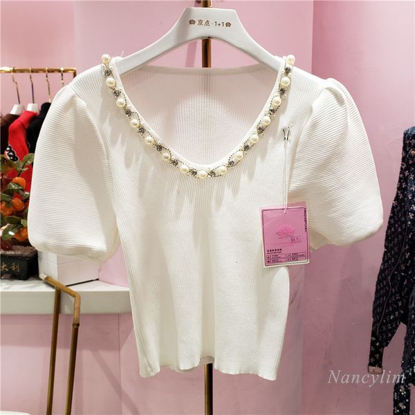 t shirt rhinestone chain deep v neck slim-fit elastic knitted sleeve t-shirt for women short white black
t shirt rhinestone chain deep v neck slim-fit elastic knitted sleeve t-shirt for women short white black