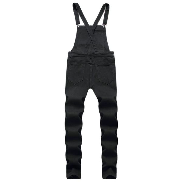 men's suspenders denim rompers torn trousers foreign trade solid color khaki overalls jeans, Blue
men's suspenders denim rompers torn trousers foreign trade solid color khaki overalls jeans, Blue