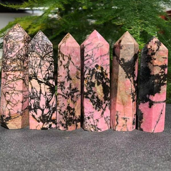 decorative objects & figurines natural pink rhodonite crystal quartz point healing stone tower for reiki decoration
decorative objects & figurines natural pink rhodonite crystal quartz point healing stone tower for reiki decoration