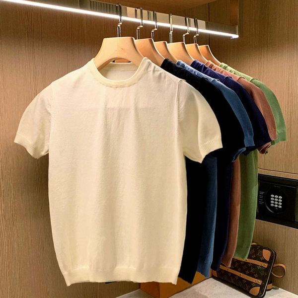 men's t-shirts 2021 summer fashion o neck knitted men clothing slim fit casual short sleeve tee shirt homme streetwear a92, White;black
men's t-shirts 2021 summer fashion o neck knitted men clothing slim fit casual short sleeve tee shirt homme streetwear a92, White;black