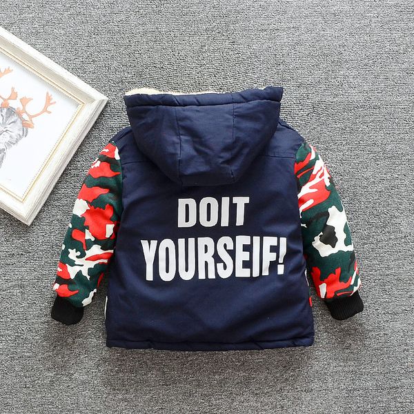 winter coat new baby clothes letter print camouflage sleeve padded jacket childrens jacket windbreaker for boy 1-5 age, Blue;gray
winter coat new baby clothes letter print camouflage sleeve padded jacket childrens jacket windbreaker for boy 1-5 age, Blue;gray