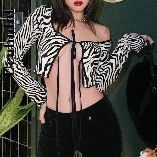 ucuhulnl gothic women cardigan tshirt 2021 spring lady zebra skin print lace-up bust short-length hipster outdoor women's t-shirt, White
ucuhulnl gothic women cardigan tshirt 2021 spring lady zebra skin print lace-up bust short-length hipster outdoor women's t-shirt, White