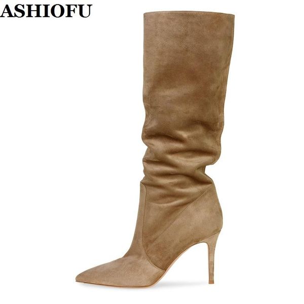 boots ashiofu handmade style ladies high heel pleated leather pointy party prom half large size evening, Black
boots ashiofu handmade style ladies high heel pleated leather pointy party prom half large size evening, Black