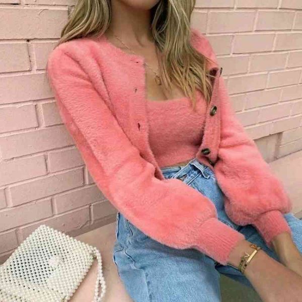 spring knit v-neck knit cardigan with sweater loose coat female autumn soft long sleeve imitation mink cardigan womens 210514, White
spring knit v-neck knit cardigan with sweater loose coat female autumn soft long sleeve imitation mink cardigan womens 210514, White
