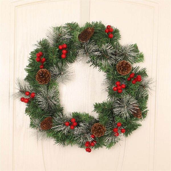 decorative flowers & wreaths 30/45cm christmas wreath door hanging garland artificial plant plastic pine needles snowflake red berries for w
decorative flowers & wreaths 30/45cm christmas wreath door hanging garland artificial plant plastic pine needles snowflake red berries for w