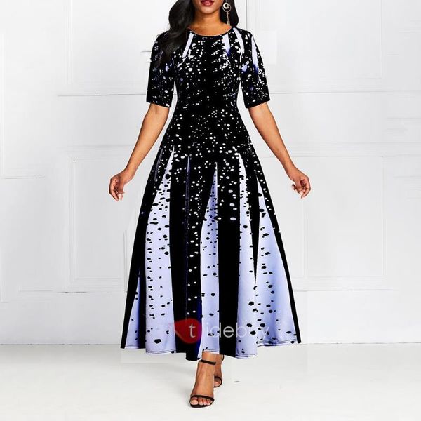 casual dresses 2021 spring/summer digital printed dress long skirt, Black;gray
casual dresses 2021 spring/summer digital printed dress long skirt, Black;gray