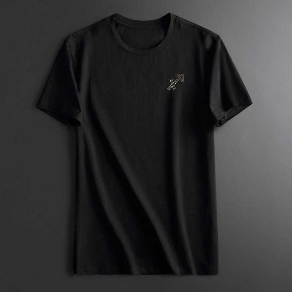 fashion t shirt summer men's short sleeve round neck diamond casual loose t-tide 12 constellations, White;black
fashion t shirt summer men's short sleeve round neck diamond casual loose t-tide 12 constellations, White;black