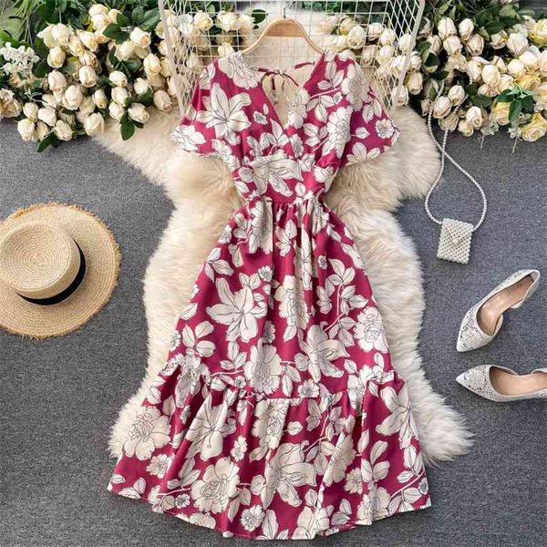 spring summer fashion women v-neck high waist slim holiday floral print a-line dress elegant vestidos de mujer r069 210527, Black;gray
spring summer fashion women v-neck high waist slim holiday floral print a-line dress elegant vestidos de mujer r069 210527, Black;gray