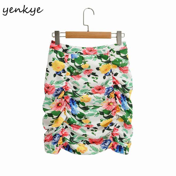 multicolor floral print skirt women high waist draped mini fashion lady holiday summer pencil jupe femme 210430, Black
multicolor floral print skirt women high waist draped mini fashion lady holiday summer pencil jupe femme 210430, Black
