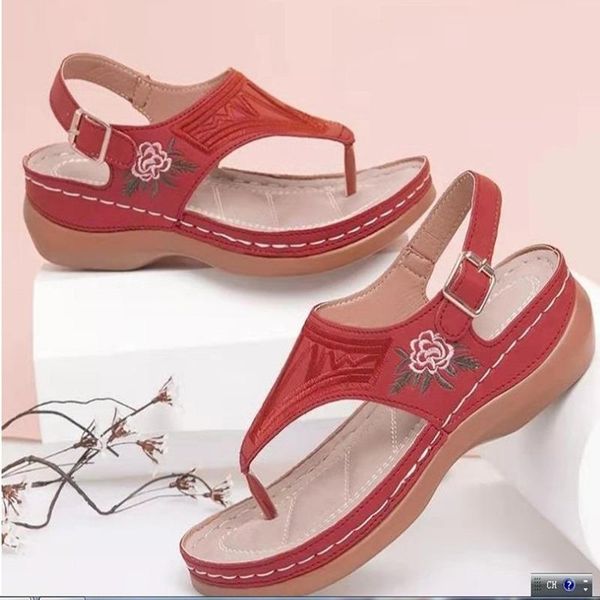 casual women's sandals 2021 summer european and american fashion flip-flop slope heel comfortable dress shoes, Black
casual women's sandals 2021 summer european and american fashion flip-flop slope heel comfortable dress shoes, Black