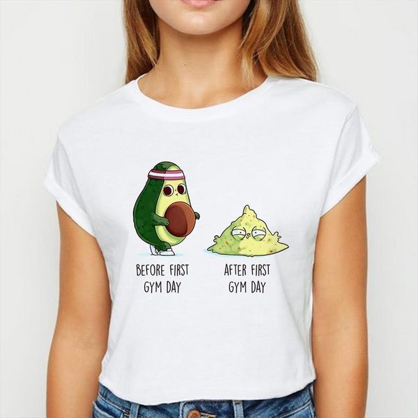 avocado frist gym day loose women t shirts spring summer tee funny printing vestidos round neck, White
avocado frist gym day loose women t shirts spring summer tee funny printing vestidos round neck, White