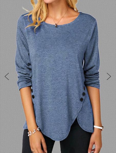 irregular casual cotton womens blouses long sleeve button o neck plus size s 5xl female solid color clothing shirts, White
irregular casual cotton womens blouses long sleeve button o neck plus size s 5xl female solid color clothing shirts, White