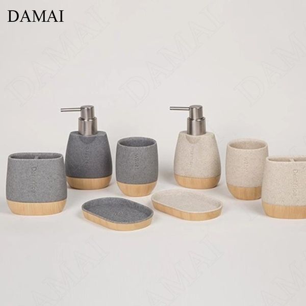 bath accessory set creative resin stone texture bathroom accessories nordic modern wood grain five piece shower home decoration
bath accessory set creative resin stone texture bathroom accessories nordic modern wood grain five piece shower home decoration
