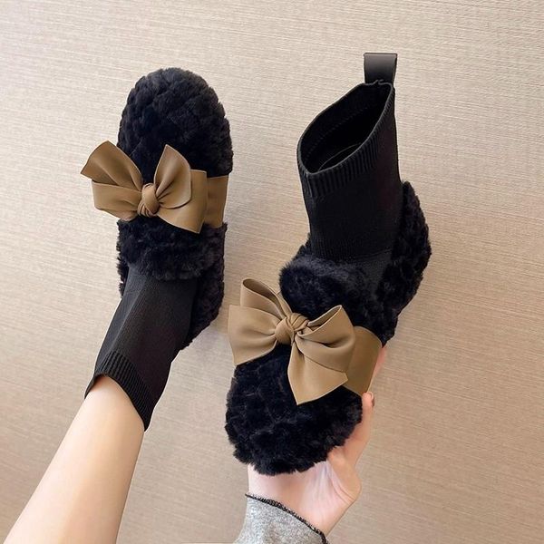 boots 2021 winter women stretch socks snow girls sweet bowknot warm cotton student non-slip short shoes, Black
boots 2021 winter women stretch socks snow girls sweet bowknot warm cotton student non-slip short shoes, Black