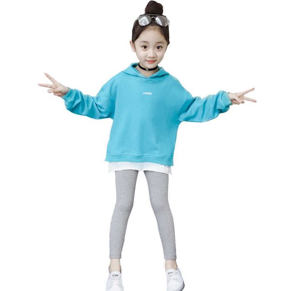girls clothes letter hoodies + leggings clothing casual style for spring autumn children's sports suit 210528, White
girls clothes letter hoodies + leggings clothing casual style for spring autumn children's sports suit 210528, White
