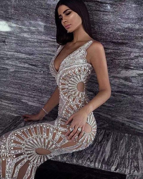 dresses women luxury v neck mesh sequins studded maxi long lady designer fashion elegant evening party vestidos, Black;gray
dresses women luxury v neck mesh sequins studded maxi long lady designer fashion elegant evening party vestidos, Black;gray