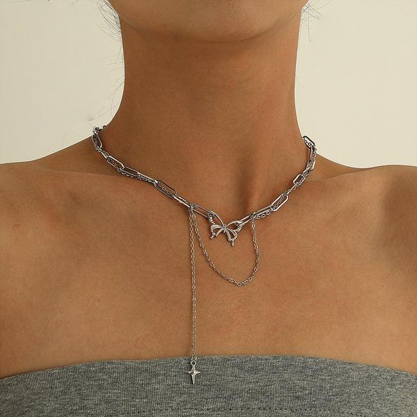chokers harajuku hollow butterfly choker necklace jewelry women girl collar punk gothic hip hop link chain mujer, Golden;silver
chokers harajuku hollow butterfly choker necklace jewelry women girl collar punk gothic hip hop link chain mujer, Golden;silver