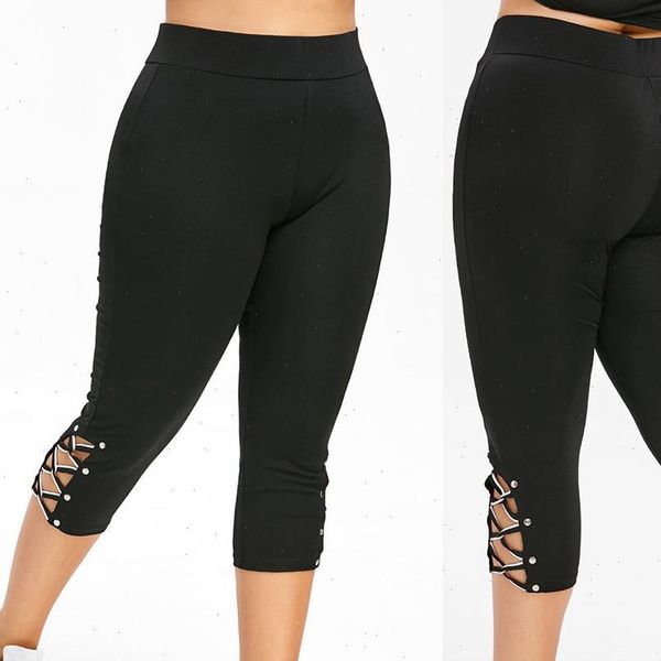 women legging plus size leggings summer mid calf pants elastic cropped high waist fitness bandage sports, Black
women legging plus size leggings summer mid calf pants elastic cropped high waist fitness bandage sports, Black
