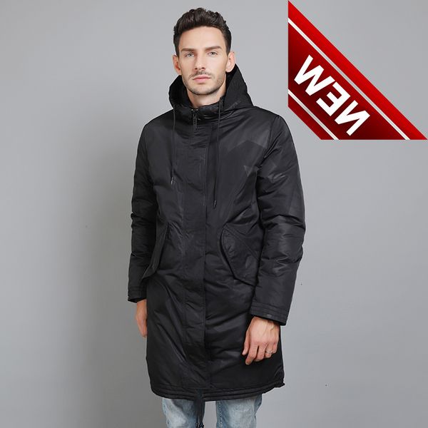 man long down jacket, Black