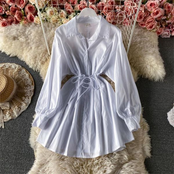 spring autumn white shirt dress women long sleeve lace up waist mini high street fashion boyfriend dresses casual, Black;gray
spring autumn white shirt dress women long sleeve lace up waist mini high street fashion boyfriend dresses casual, Black;gray