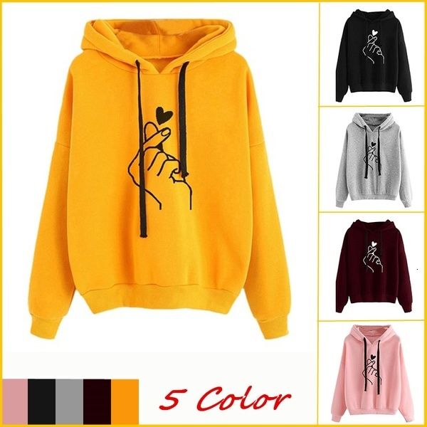 women's jackets girl hooded hoodie love finger printed sweatshirt with autumn ladies long sweater bigger hood c0kg, Black;brown
women's jackets girl hooded hoodie love finger printed sweatshirt with autumn ladies long sweater bigger hood c0kg, Black;brown