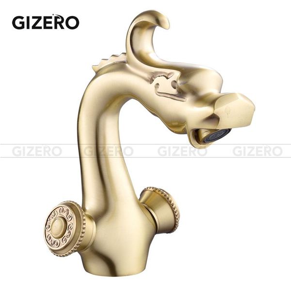 bathroom sink faucets gizero gold brush/black bronze finish faucet copper carved handle control basin vanity mixer tap dragon design gi155
bathroom sink faucets gizero gold brush/black bronze finish faucet copper carved handle control basin vanity mixer tap dragon design gi155