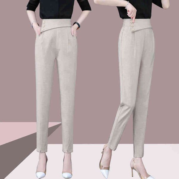 women's pants & capris women casual spring cotton solid women's pant suit thin waist button high elegant s loose harem p17 hgju, Black;white
women's pants & capris women casual spring cotton solid women's pant suit thin waist button high elegant s loose harem p17 hgju, Black;white