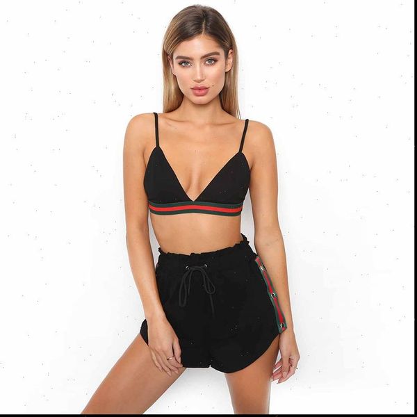 summer two piece women tracksuits set strap crop shorts ensemble femme 2 pieces pantalon tracksuit, Gray
summer two piece women tracksuits set strap crop shorts ensemble femme 2 pieces pantalon tracksuit, Gray