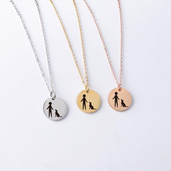 pendant necklaces fnixtar 10pcs/lot 20mm laser girl dog round disc necklace stainless steel chain for women's men's gifts jewelry, Silver
pendant necklaces fnixtar 10pcs/lot 20mm laser girl dog round disc necklace stainless steel chain for women's men's gifts jewelry, Silver