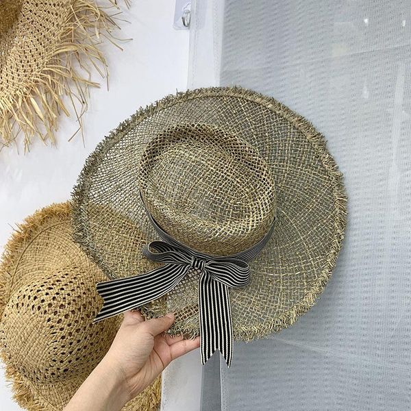 wide brim hats 202106-2508662 summer handmade salty grass striped bowknot beach sun cap women leisure holiday hat, Blue;gray
wide brim hats 202106-2508662 summer handmade salty grass striped bowknot beach sun cap women leisure holiday hat, Blue;gray