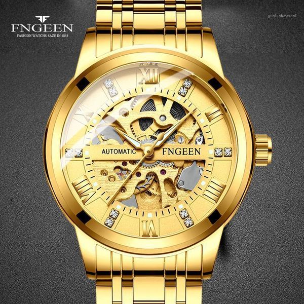 fashion mechanical watch men skeleton design golden mesh strap waterproof male automatic clock reloj hombre wristwatches, Slivery;brown
fashion mechanical watch men skeleton design golden mesh strap waterproof male automatic clock reloj hombre wristwatches, Slivery;brown