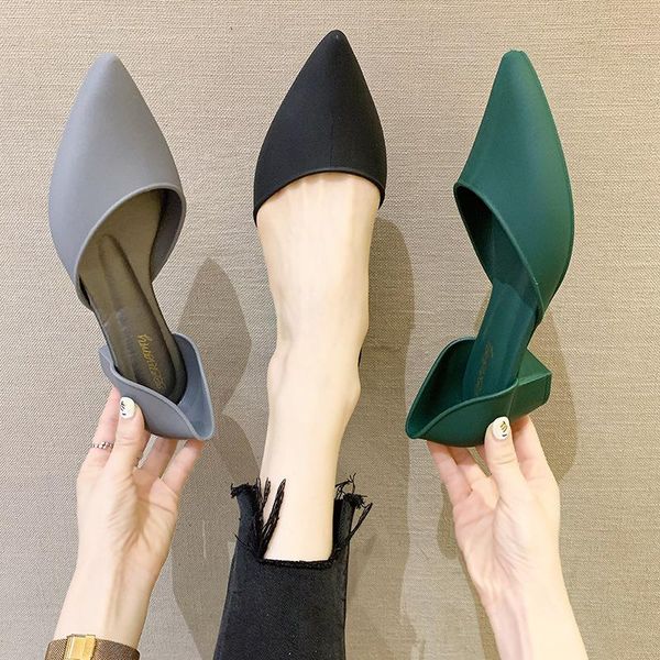 simple design summer jelly shoes women pointed toe sandals thick heel 2021 female casual pumps, Black
simple design summer jelly shoes women pointed toe sandals thick heel 2021 female casual pumps, Black