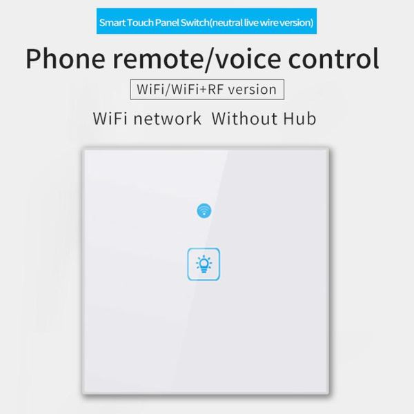 smart home control ewelink wireless wifi touch switch phone remote / voice powerful timing function toughened glass panel
smart home control ewelink wireless wifi touch switch phone remote / voice powerful timing function toughened glass panel