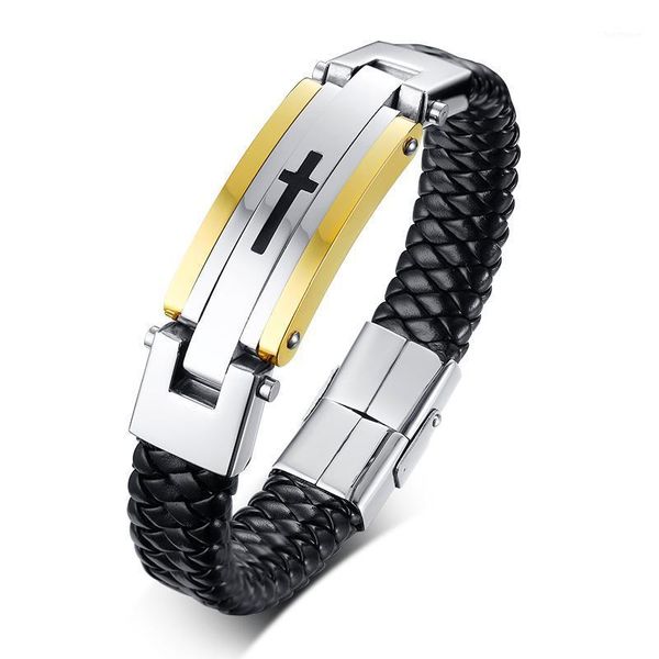 cross bracelets for women men with leather chip adjustable stainless steel mesh watch band jewelry b002661, Black
cross bracelets for women men with leather chip adjustable stainless steel mesh watch band jewelry b002661, Black