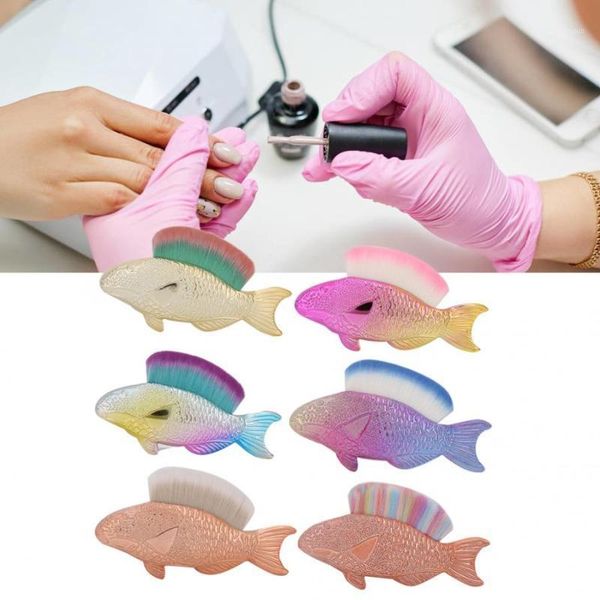 professional nail art cosmetic brush multi-functional colorful fish shaped dust removal cleaning tool1, Yellow
professional nail art cosmetic brush multi-functional colorful fish shaped dust removal cleaning tool1, Yellow