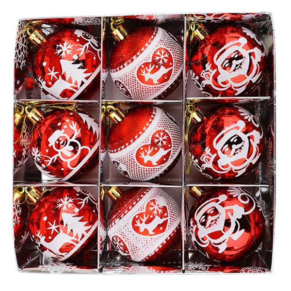 party decoration 9 pcs/lot christmas balls xmas tree ornaments hanging bauble for home noel year gift
party decoration 9 pcs/lot christmas balls xmas tree ornaments hanging bauble for home noel year gift