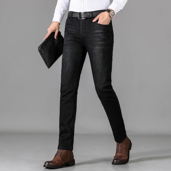 men's jeans mens micro elastic high end fashion leisure temperament fall and winter versatile slim straight pants women's clothing, Blue
men's jeans mens micro elastic high end fashion leisure temperament fall and winter versatile slim straight pants women's clothing, Blue