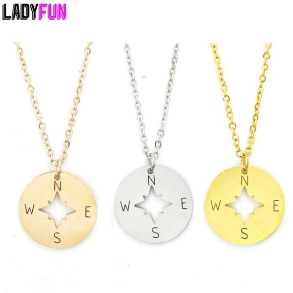 ladyfun compass journey necklace modern simple jewelry bbf friendship friend travel graduation gifts chains, Silver
ladyfun compass journey necklace modern simple jewelry bbf friendship friend travel graduation gifts chains, Silver