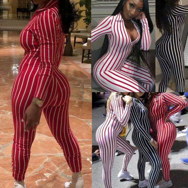 women's jumpsuits & rompers us women stripe long sleeve jumpsuit summer clubwear casual romper playsuit, Black;white
women's jumpsuits & rompers us women stripe long sleeve jumpsuit summer clubwear casual romper playsuit, Black;white