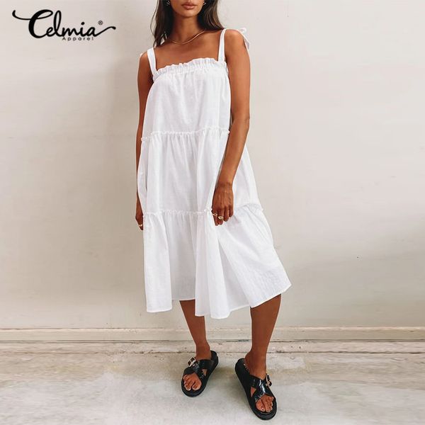 dresses celmia casual vacation backless a-line midi dress fashion pleated stitching spaghetti straps solid sundress loose fit vestidos, Black;gray
dresses celmia casual vacation backless a-line midi dress fashion pleated stitching spaghetti straps solid sundress loose fit vestidos, Black;gray