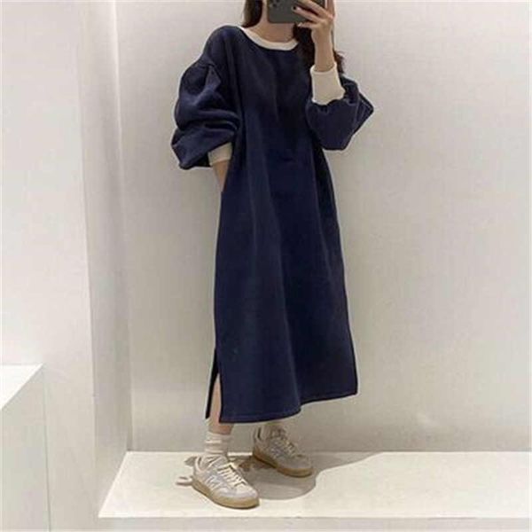 casual dresses thicken simple solid chic korean sweater dress for ladies elegant termperament minimalist all-match winter 2021, Black;gray
casual dresses thicken simple solid chic korean sweater dress for ladies elegant termperament minimalist all-match winter 2021, Black;gray