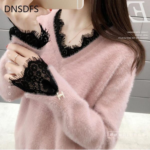 women's sweaters fall clothes women winter sweater lolita mink velvet fashion lace patchwork sleeve and v neck bottoming pullover, White;black
women's sweaters fall clothes women winter sweater lolita mink velvet fashion lace patchwork sleeve and v neck bottoming pullover, White;black