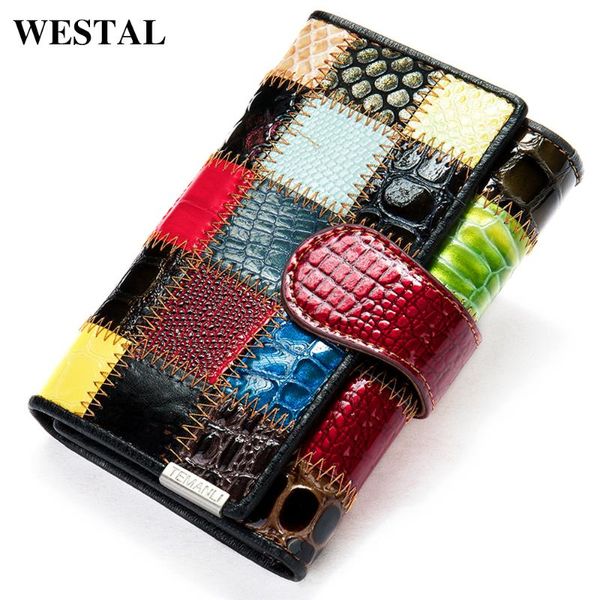 wallets westal wallet female genuine leather for women purse patchwork slim with coin pocket women's, Red;black
wallets westal wallet female genuine leather for women purse patchwork slim with coin pocket women's, Red;black