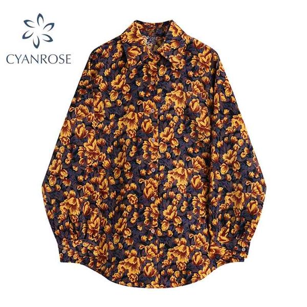 spring floral print blouse shirt for ladies long sleeve corduroy women korean oversize loose leisure retro y2k blusas 210430, White
spring floral print blouse shirt for ladies long sleeve corduroy women korean oversize loose leisure retro y2k blusas 210430, White
