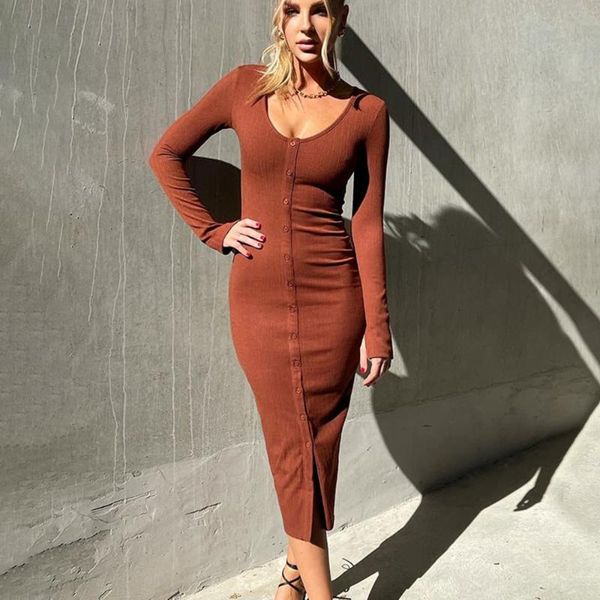 casual dresses autumn bodycon knitted midi dress woman fashion long sleeve o-neck solid slim elegant club skinny robe femme, Black;gray
casual dresses autumn bodycon knitted midi dress woman fashion long sleeve o-neck solid slim elegant club skinny robe femme, Black;gray