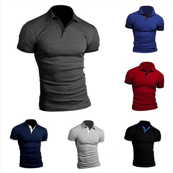 cotton shirts solid color classic men polos shirt short sleeve casual business social polo, White;black
cotton shirts solid color classic men polos shirt short sleeve casual business social polo, White;black