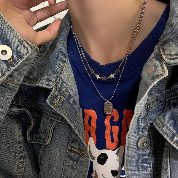 chains meyrroyu 925 sterling silver necklace star letter brand double female creative trend jewelry accessories
chains meyrroyu 925 sterling silver necklace star letter brand double female creative trend jewelry accessories