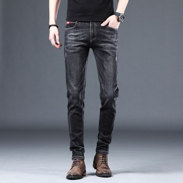 jeans new micro elastic korean version tide brand long pants middle waist youth casual men's jeans, Black
jeans new micro elastic korean version tide brand long pants middle waist youth casual men's jeans, Black
