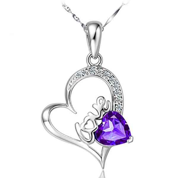 pendant necklaces ufooro s925 sterling silver purple cz necklace female fashion wedding accessories heart-shaped clavicle chain
pendant necklaces ufooro s925 sterling silver purple cz necklace female fashion wedding accessories heart-shaped clavicle chain